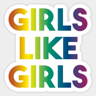 Girls like girls II (Rainbow) Sticker